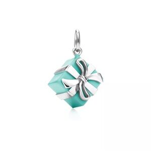 Rare Charm Tiffany & Co gift box charm or pendant.